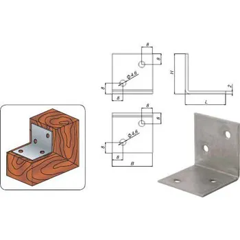 Úhloměr Koelner Rovnoramenný trámový úhelník D-MS D-MS-333 30x30x30 mm široký typ, cena za ks | cena za ks