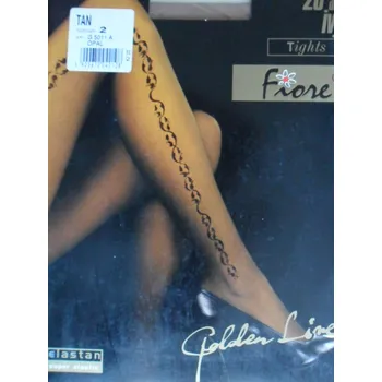 Dámské punčochy IVY 20den-punčochové kalhoty FIORE tan-středně hnědé 2-S