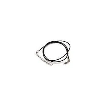 Šňůrka kroucená s karabinkou černá