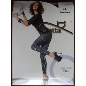 Dámské legíny RINO 02 150den- leginy Gatta blue jeans-džínové 4-L