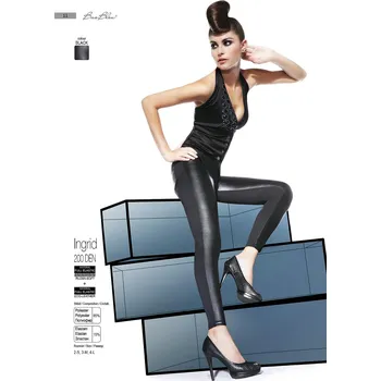 Dámské legíny Bas Bleu Ingrid 200 den Leginy black-černé 4-L