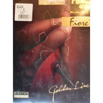 Dámské punčochy ROXIA 40den-punčochové kalhoty FIORE black(černé) 2-S