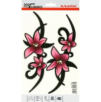 Samolepicí dekorace na vozidlo Samolepící dekory - Květiny růžové