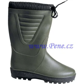 Rybářské oblečení Rybářské holinky zelené zateplené PVC