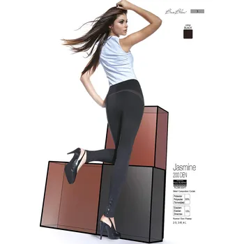 Dámské legíny Bas Bleu Jasmine 200 den Leginy black-černé 3-M