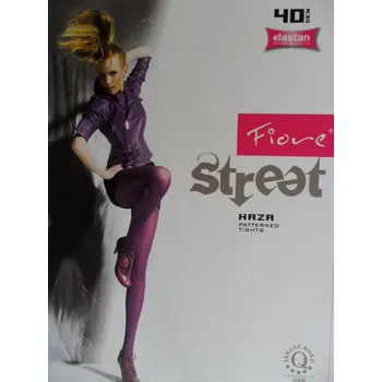 Dámské punčochy HAZA 40den-punčochové kalhoty Fiore navy blue-modré 3-M