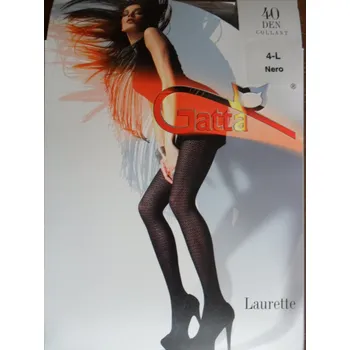 Dámské punčochy LAURETTE 07 40den-punčochové kalhoty Gatta nero-černé