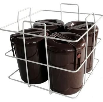 Odpadkový koš Drátěný koš na 4 jídlonosiče 521