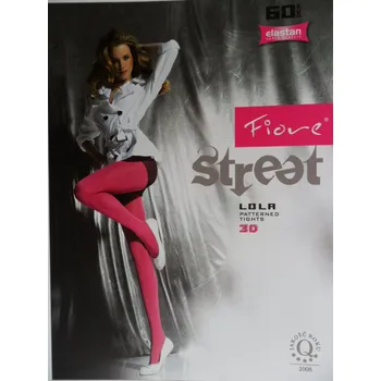 Dámské punčochy LOLA 60den-punčochové kalhoty Fiore black-černé 3-M