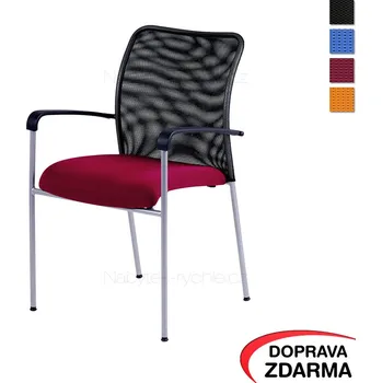 Jednací židle Jednací židle Triton NET vínová