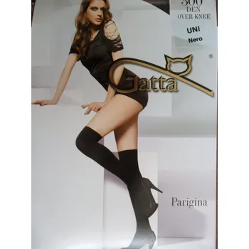 Dámské punčochy PARIGINA 300 den-nadkolenky Gatta deep navy-tmavě modré uni