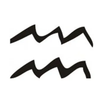 Samolepící dekorace Samolepka na zeď Znamení zvěrokruhu znak Vodnář (dekorace na zeď)