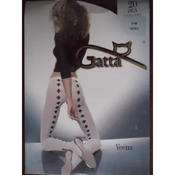 Dámské punčochy VEENA 12 20den-punčochové kalhoty Gatta nero-černé 4-L