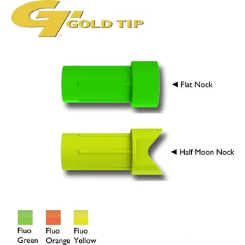Končík šipu Nocke I Laser II+III: Flat Nock Flo Green