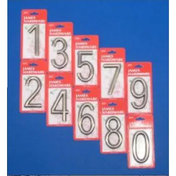 Domovní cedule Číslo domovní "3" 75mm, samolepící, bronzové