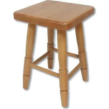 Taburet Drewmax KT245 dřevěná taburetka masiv buk