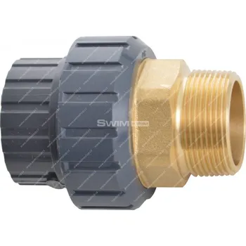 PVC/mosaz šroubení 50 mm x 1 1/2"