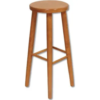 Taburet Drewmax KT241 dřevěná taburetka masiv buk