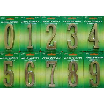ČÍSLO DOMOVNÍ "8" 100 MM, SAMOLEPÍCÍ, BRONZOVÉ