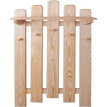 Věšák Drewmax WS133 dřevěný věšák masiv borovice