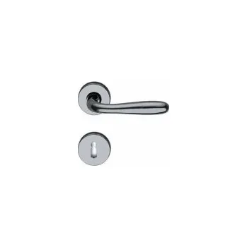 Dveřní kování Kování-klika s rozetou pro klíč ARIANE-R nikl mat