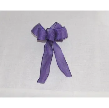 Stuha Mašle tmavě fialová,střední,v. 12,00 x 8,00 cm MA 07