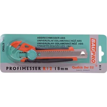 Pracovní nůž R12 - ABS nůž 18 mm s kartonovou čepelí