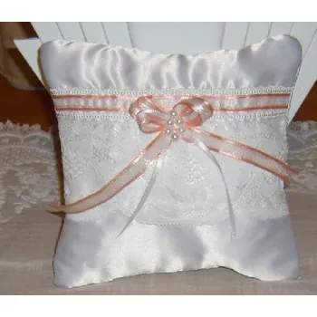 Svatební dekorace Polštářek pod prstýnky bílá SP 26