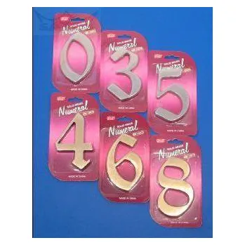 ČÍSLO DOMOVNÍ "4" 125 MM, FASÁDNÍ, NI-BROUŠENÝ