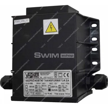 Bezpečnostní transformátor 300 W, zalitý 230 V/12 V