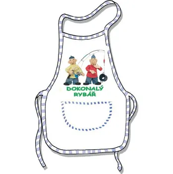 Kuchyňská zástěra Zástěra s potiskem Pat a Mat - Dokonalý rybář