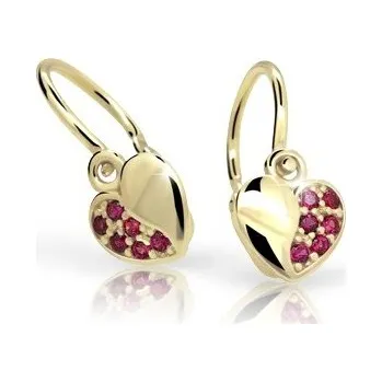 Náušnice Dětské naušnice Cutie C2160-Z Ruby Dark