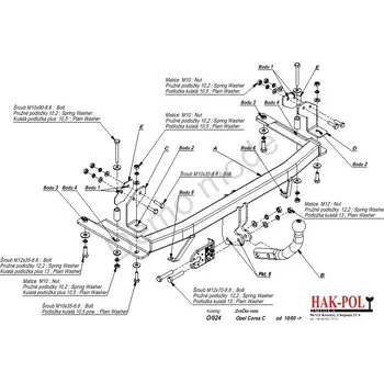 Tažné zařízení Tažné zařízení OPEL CORSA C, Imiola