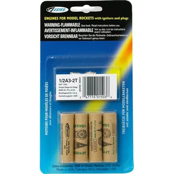 RC náhradní díl Estes raketový motor 1/2A3-2T 4 ks