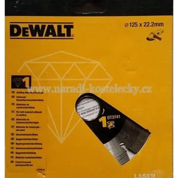 Řezný kotouč DT3741 Dia kotouč na stavební materiály a beton 125 mm, Laser 1 DeWALT