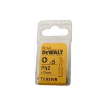 Bit DT7232 DeWALT Torsion bit křížový Phillips Ph2 25mm, 5ks