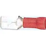 Zástrčka plochá 6,3 mm červená, 100 ks 4000801