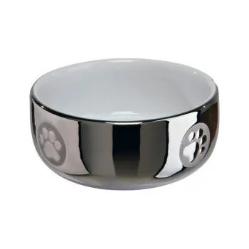 miska pro kočku Keramická miska pro kočky s packami