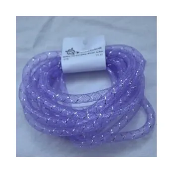 Síťka na korálky (modistická dutinka) 8mm 2,5m sv.fialová s průtahem