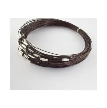 Obruč na krk se šroubovacím zapínáním (OBZ) tmavě hnědá 1 ks