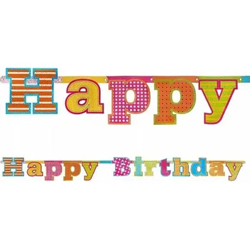 Banner Happy Birthday 1,6 m