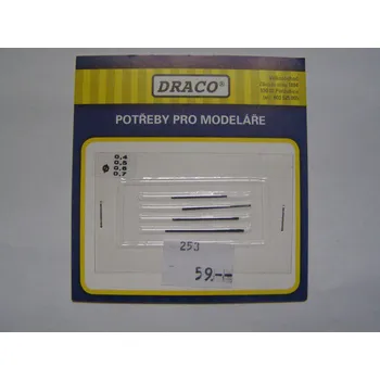 Plastikový model Sada vrtáčků 0,4–0,7 mm (4 ks)