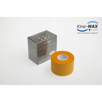 Tejpovací páska KINE-MAX NEELASTICKÝ TEJP TEAM BAREVNÝ 3,8cm x 10m - Oranžová - velikost 3,8cm