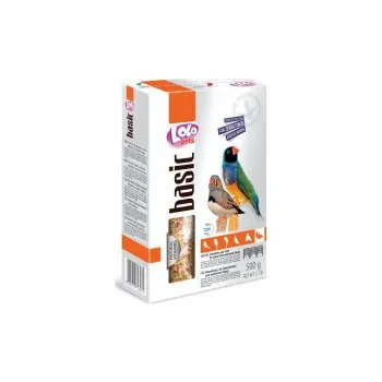 Krmivo pro ptáka LOLO BASIC kompletní krmivo pro zebřičky 500g