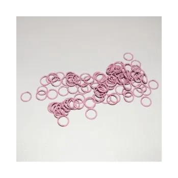 Korálek Spojovací kroužky růžové 8mm 100ks