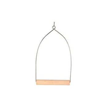 Hračka pro ptáka Dřevěná houpačka závěsná 8×15cm