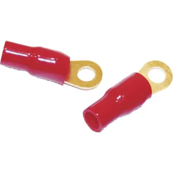 Kabelové oko Očko červené M8 pro kabel 25mm, 10ks (ap1025)