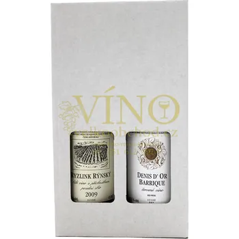 Dárková krabička 2 x 0,187 l papírový nosič