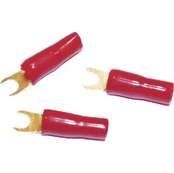 Vidlička kabelová 10mm2 červená