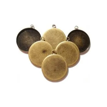 Lůžko kruh 20mm starobronz 1ks